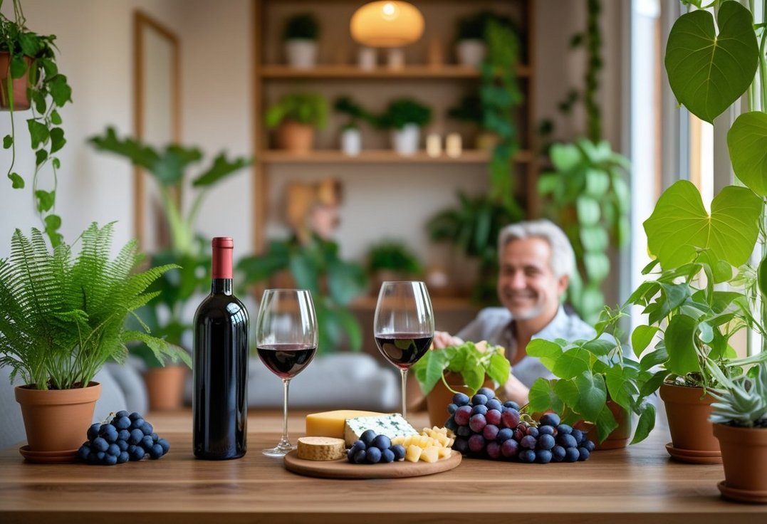 Saadan skaber du den perfekte atmosfaere med vin og planter i hjemmet